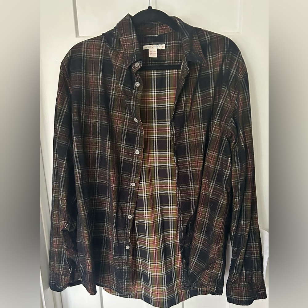 Carbon2Cobalt Plaid Button-Up Shirt